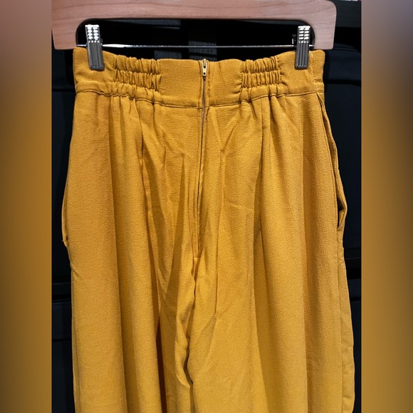 Pinup Couture Mustard Wide Leg High-Waist Trousers - Picture 6 of 9
